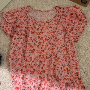 Sheer Floral Summer Top